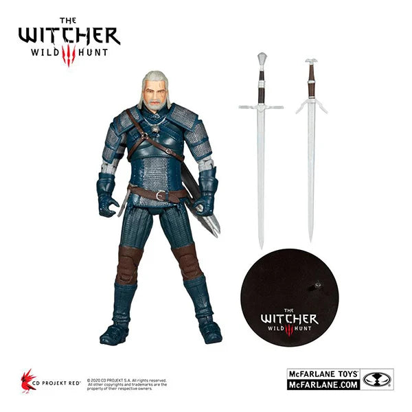 Witcher: Geralt of Rivia (Viper Armor: Teal Dye) - Actionfigur - 18 cm