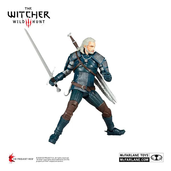 Witcher: Geralt of Rivia (Viper Armor: Teal Dye) - Actionfigur - 18 cm