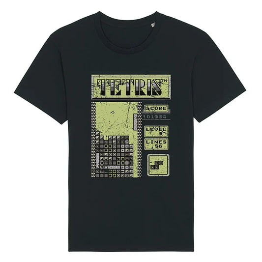 Tetris: Retro Print - Schwarz - T-Shirt