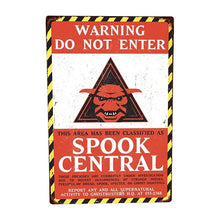 Ghostbusters: Metallschild - Spook Central - 45 x 30 cm