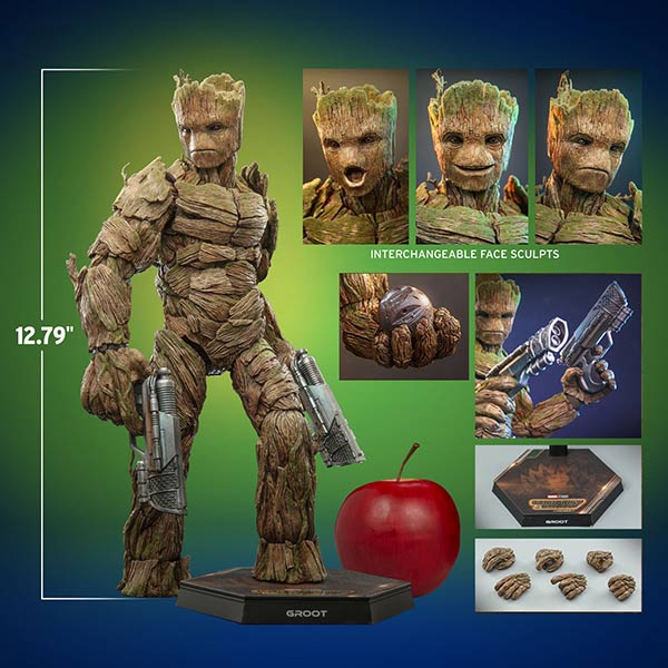 Hot Toys: Guardians of the Galaxy Vol. 3 - Movie Masterpiece - Groot - Actionfigur 1/6 - 32 cm