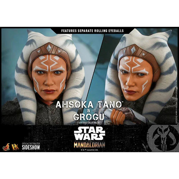 Hot Toys: Star Wars - The Mandalorian - Ahsoka Tano & Grogu - Actionfiguren Doppelpack 1/6 - 29 cm