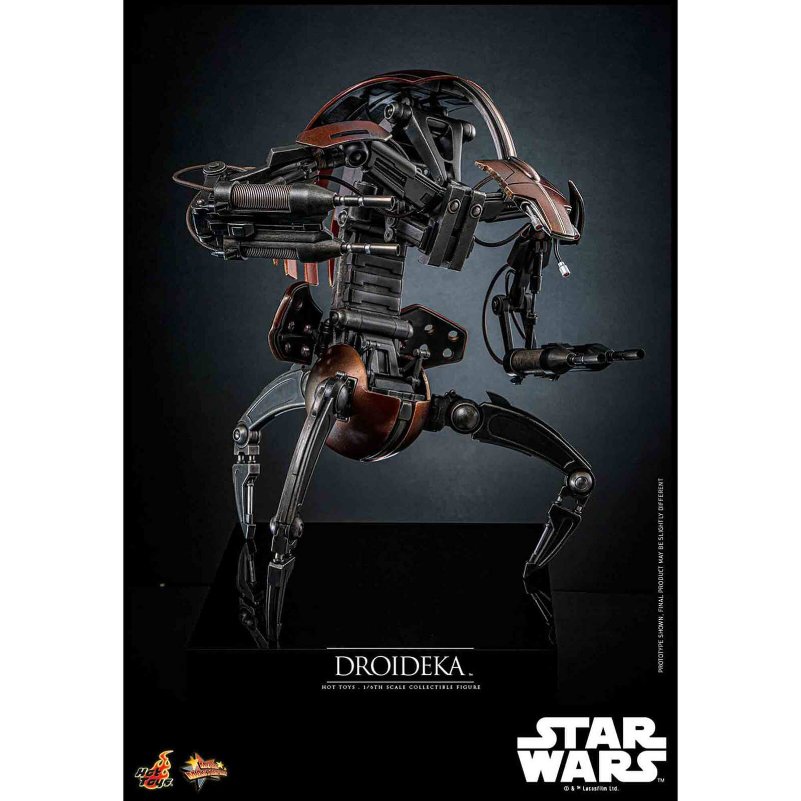 Hot Toys: Star Wars - Droideka (Episode I) - Movie Masterpiece - Actionfigur 1/6 - 27 cm