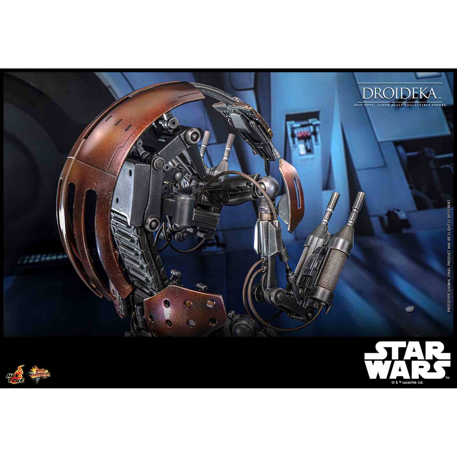 Hot Toys: Star Wars - Droideka (Episode I) - Movie Masterpiece - Actionfigur 1/6 - 27 cm