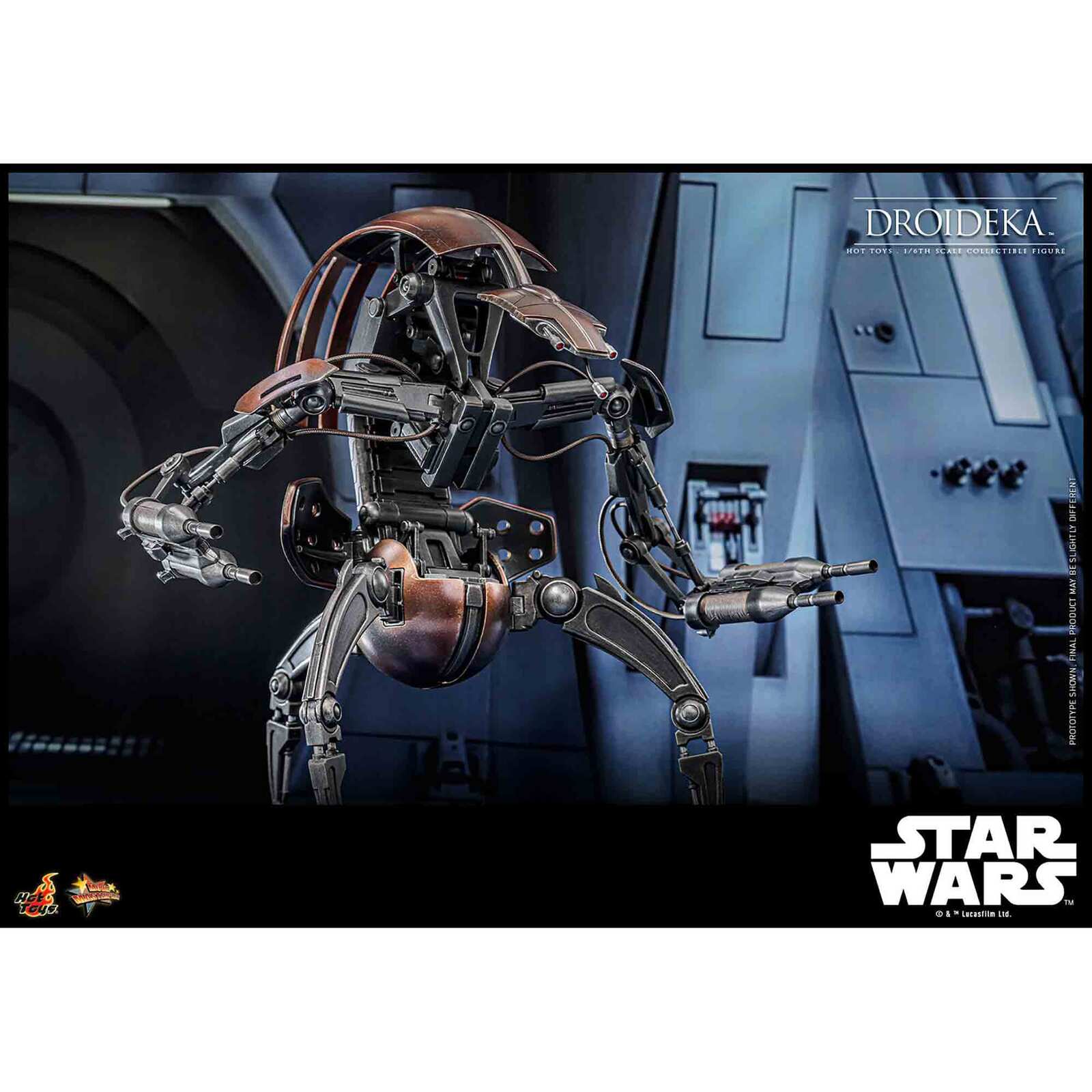 Hot Toys: Star Wars - Droideka (Episode I) - Movie Masterpiece - Actionfigur 1/6 - 27 cm