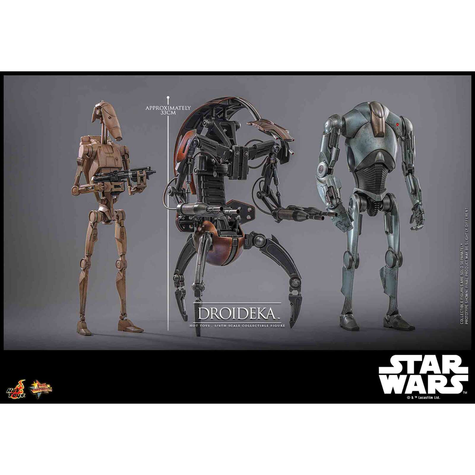 Hot Toys: Star Wars - Droideka (Episode I) - Movie Masterpiece - Actionfigur 1/6 - 27 cm