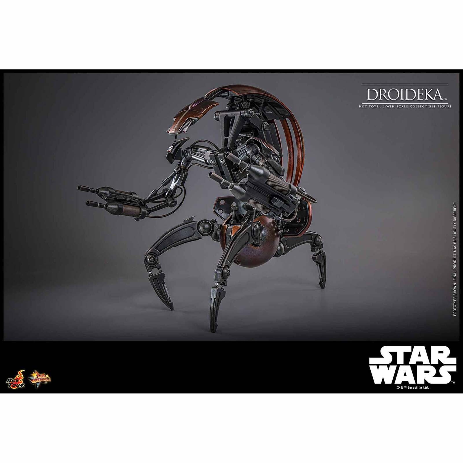 Hot Toys: Star Wars - Droideka (Episode I) - Movie Masterpiece - Actionfigur 1/6 - 27 cm